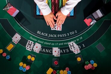 Casino Black Jack table